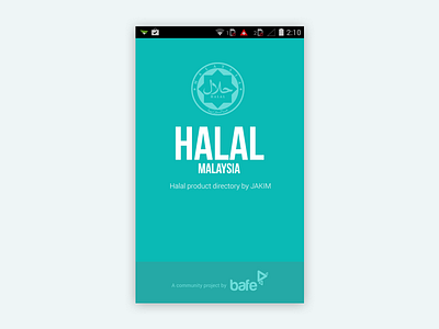 Halal Mobile App branding mobile app