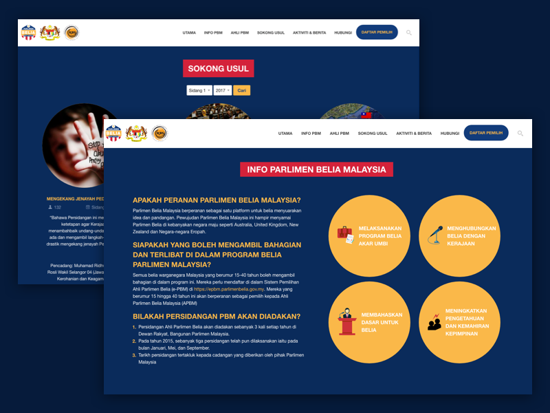 Parlimen Belia Malaysia By Bafe On Dribbble