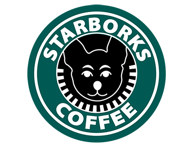 Starborks Coffee brand parody humor logo