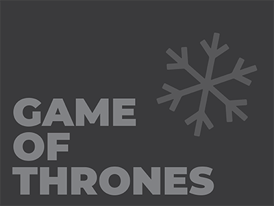 Game of Thrones Minimalist Art icon illustration typography