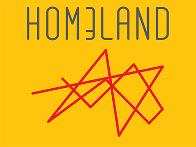 Homeland Minimalist Poster illustration logo tv typography