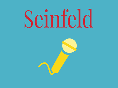 Seinfeld Minimalist Poster humor illustration logo tv typography