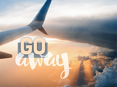 Go Away Travel Poster