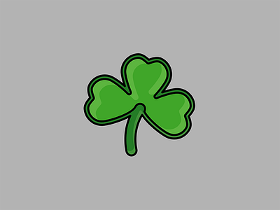 My Month In Icons: Day 28 -- Slainte 30 day challenge highlight icon iconography illustration linear shamrock st. patricks day vector