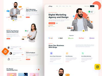 Digital Marketing Agency III by Mostofa on Dribbble