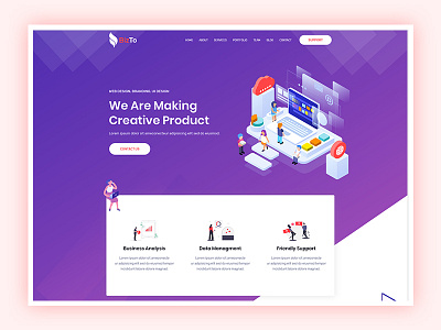 Bizto - Creative Agency Landing Page