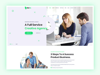 Creative Agency Landing Page agency agency portfolio creative agency creative business creative multipurpose creative portfolio illustration landing page marketing agency modern business saas