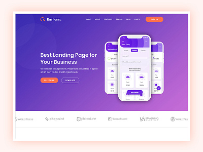 App Landing Page agency app bootstrap business creative html5 landing page marketing portfolio product saas seo software startup technology