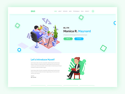 Personal Portfolio Website agency blog blogger clean design creative cv flat lightweight personal portfolio professional psd theme resume skills trending