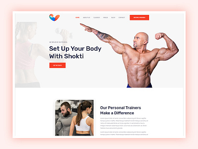 Fitness and Gym Website Design classes fitness fitness center gym gym coach gym fitness health club modern personal trainer sport sport club training workout