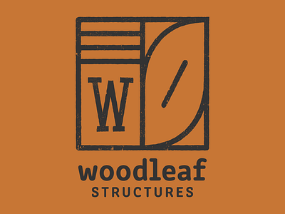 Woodleaf Structures animation brand identity branding brown design graphic design green grey illustration leaf logo simple texture typography vector wood