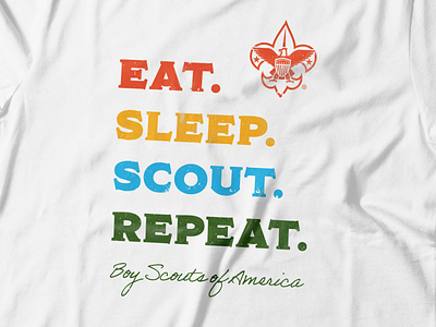 Eat Sleep Scout Repeat rainbow Womens T-shirt Funny 