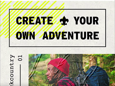 Create Your Own Adventure | Part 2 adventure animation camping concept design email email design explore green illustrator maps neon series texture topographic ui ux web
