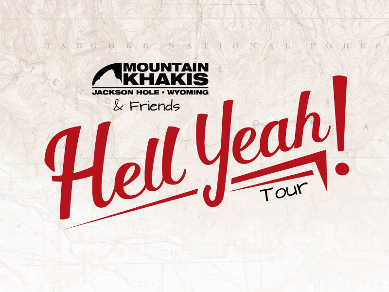 Hell Yeah Tour Promo awesome email gif hell yeah logo map mountain promotion topographical truck