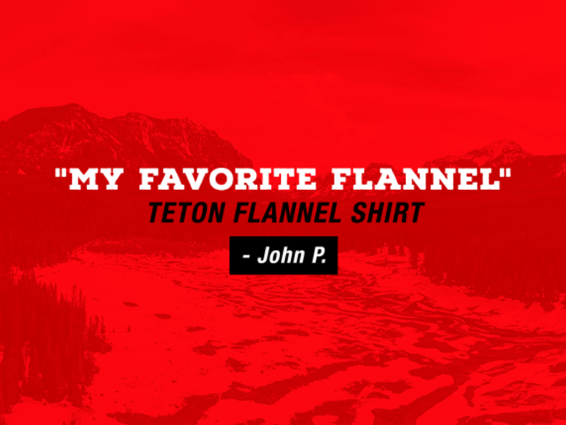 Favorite Flannels animation customer email flannel motion mountains quote red review shirts typography