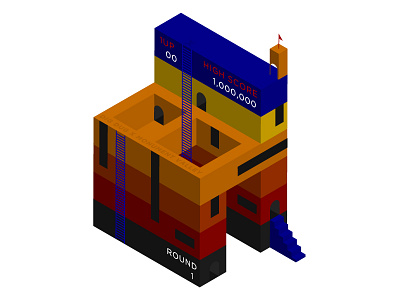 Dig Dug x Monument Valley