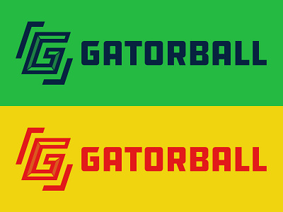 Gatorball Logo ball blue design emblem football gator green illustration logo mascot orange sport