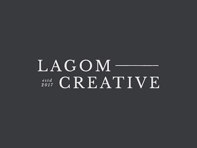 Lagom Creative Primary Logo branding lagom creative logo