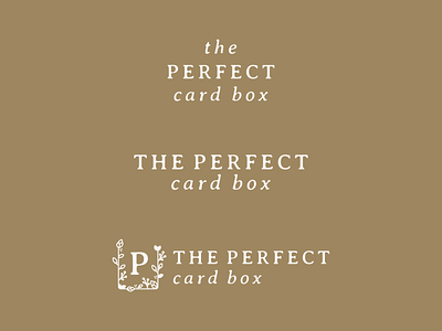 The Perfect Card Box Secondary Logos brand design brand system branding branding system identity branding illustration lagom creative logo logo design minimal branding wedding brand wedding branding wedding industry