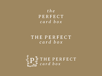 The Perfect Card Box Secondary Logos