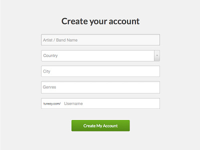 Signup page flow minimal onboarding registration signup straightforward