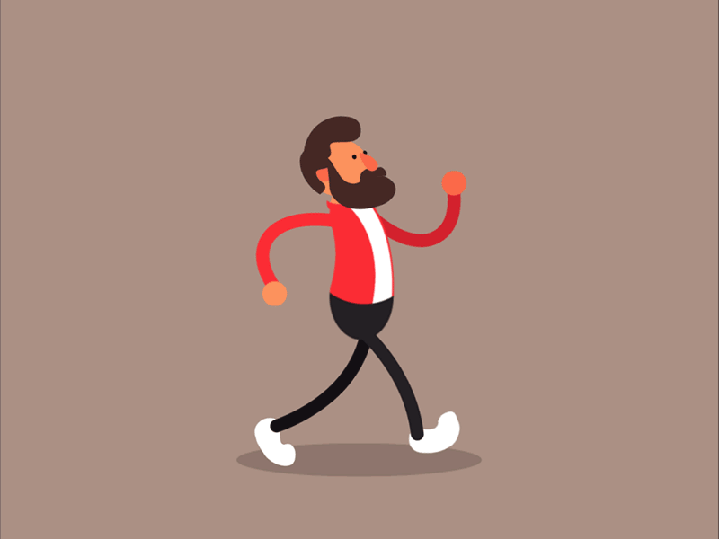 Walking Animation illustration walk cycle