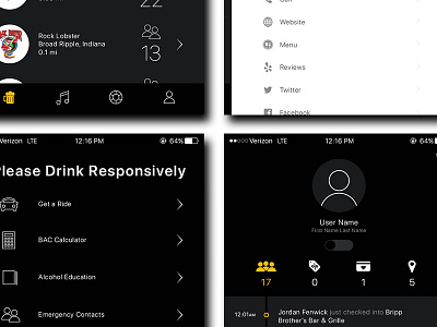 Bartime Uxui Design @mybartime app art bar concept design download specials ui ux