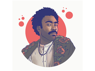 Lando disney donald glover illustration lando solo space star wars