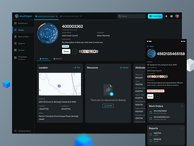 Assetlogue Dark Mode