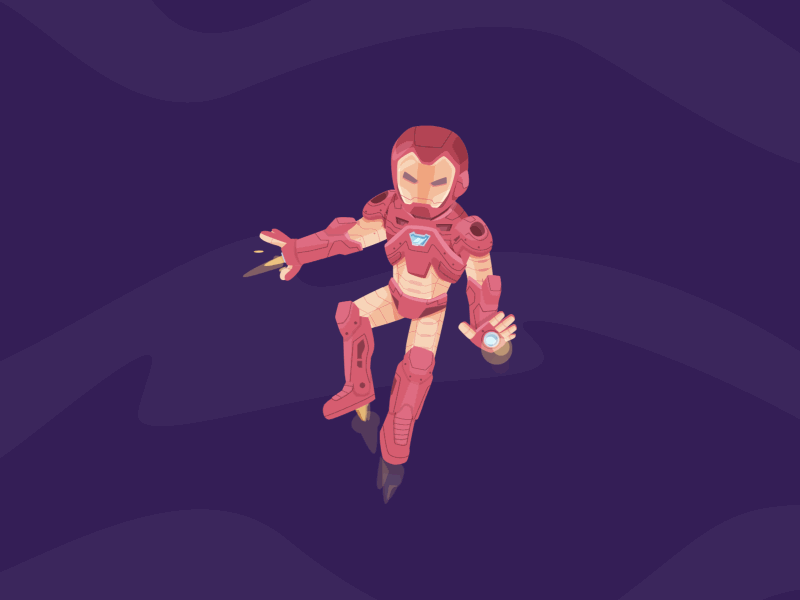 Ironman animation css html illustration ironman