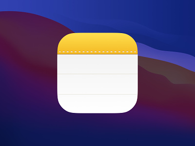 Notes icon ios macos replacement