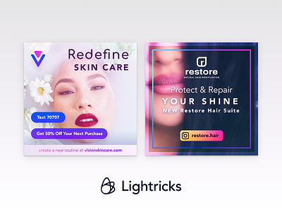 Advertisement Concept (Lightricks) advertising ios marketing ui