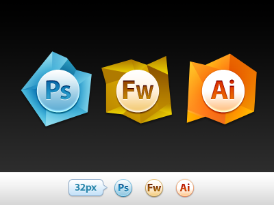 Adobe Set #1 adobe fireworks fun icon illustrator photoshop replacement