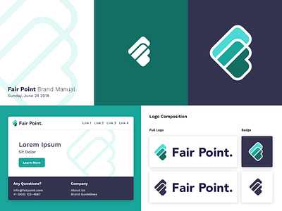 Fair Point Brand Manual Preview brand brand manual fair point logo style guide