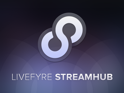 Livefyre Streamhub identity livefyre logo purple streamhub