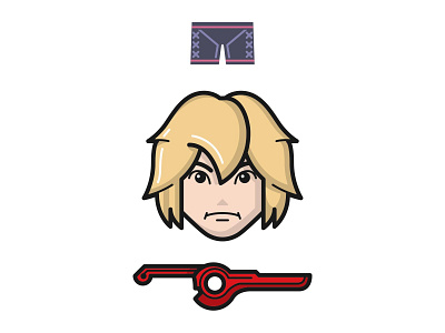 Shulk illustration illustrator smash bros sticker video game