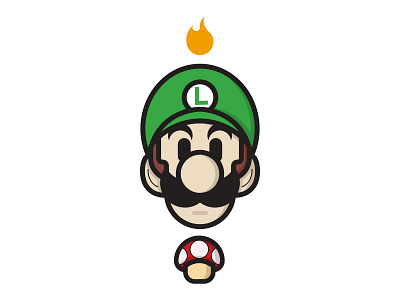 Luigi character illustration illustrator luigi smash bros super mario videogames