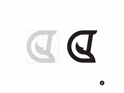 C Horse 2 animal animal illustration illustrator letter logo mark monogram