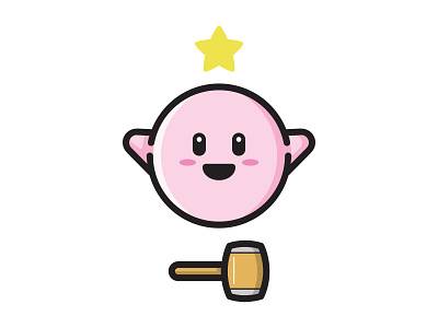Kirby game illustration illustrator kirby video game
