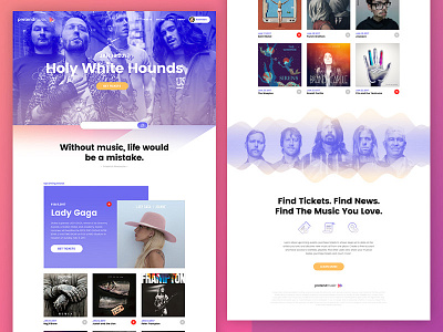 Pretend Music Website