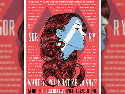 Meg Myers "Sorry" Lyrics Artwork