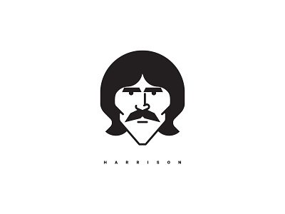 George Harrison beatles illustration illustrator music portrait vector
