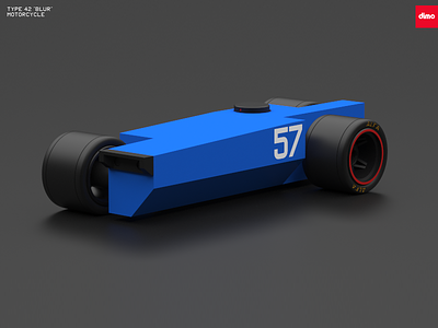 Motorpool Type 42 Blur 3d bike car motor motorcycle racing render sci fi simple toy vehicle