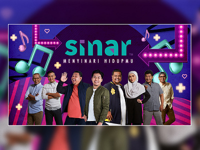 Sinar Crew 2018 music neon radio