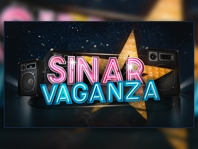 Sinar Vaganza music neon show star