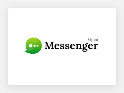 Open Messenger chat logo logotype message messenger sms