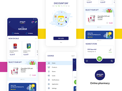 PSP - Online pharmacy app design ui ux