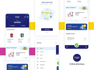 PSP - Online pharmacy app design ui ux