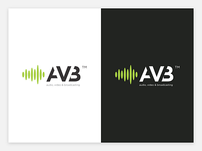 AVB - Audio, Video, Broadcasting Company Logo audio broadcasting company frequency logo togotype video wave waves