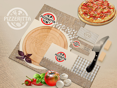 Pizzeritta Branding branding corporate logo logotype pizza pizzeria style